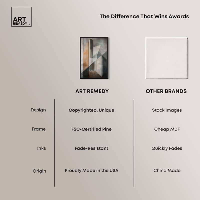Spatial Geometry Canvas by Art Remedy