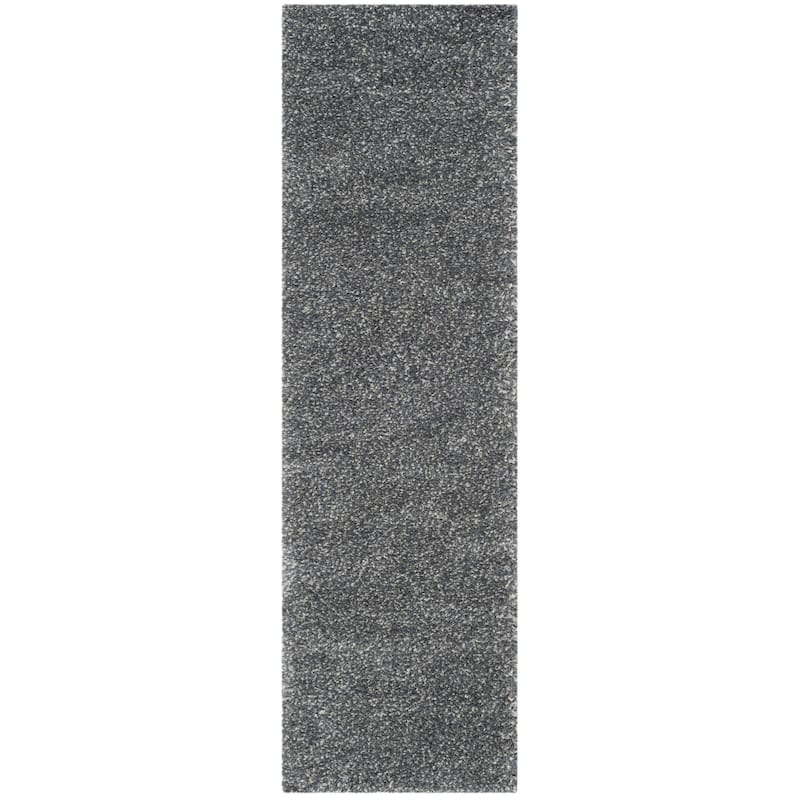 SAFAVIEH New Betsey Shag Ruslana 1.2-inch Thick Rug - 2'3" x 8' Runner - Blue