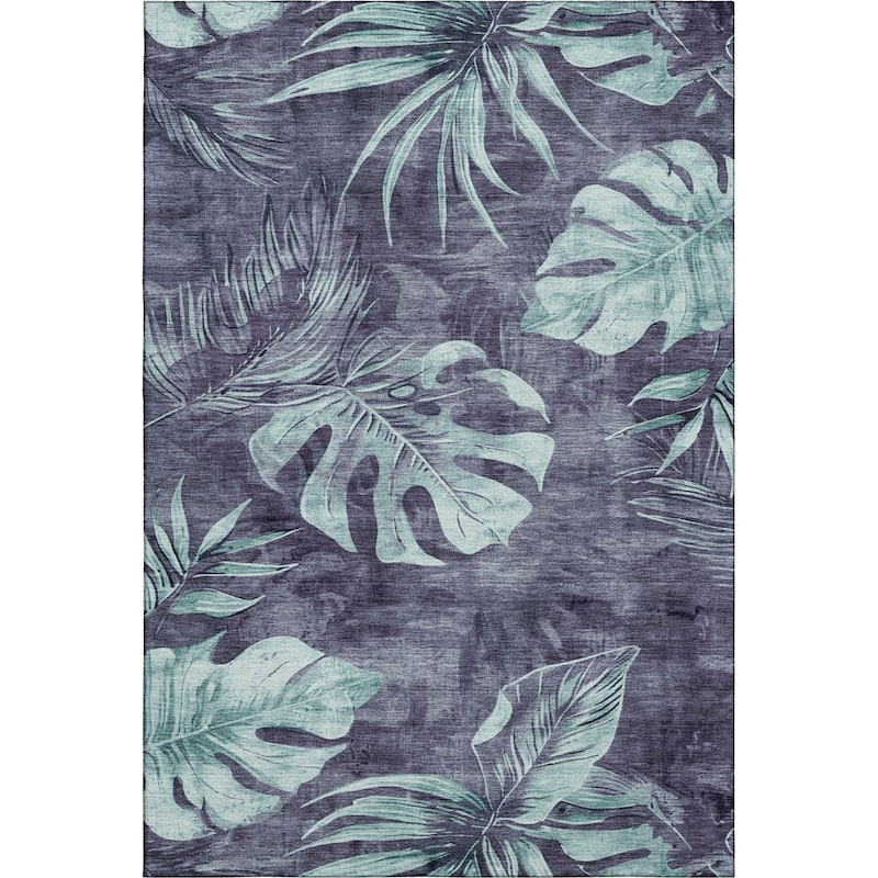 Premium Washable Super Soft Tropical Floral Mayfield Rug