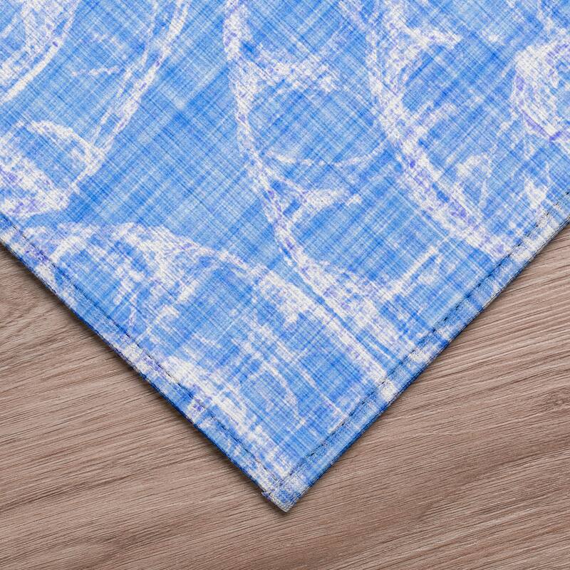 Indoor/ Outdoor Surfside Imprints Washable Rug New