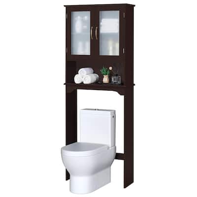 Over The Toilet Storage Cabinet - 9"D x 25"W x 66"H
