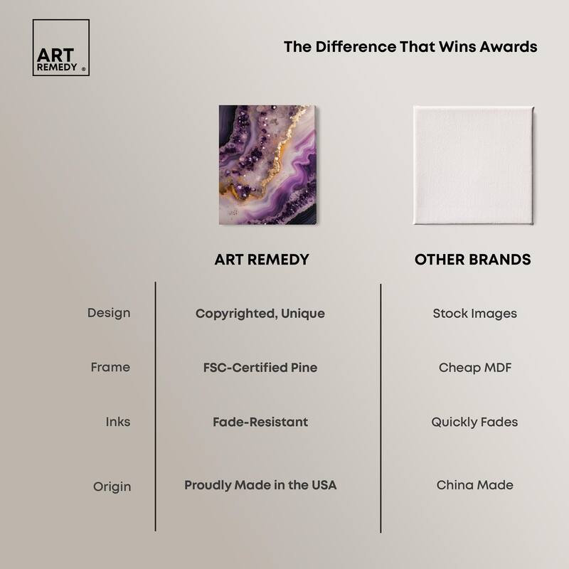 Amethystine Dream I Canvas by Art Remedy, Gallery Wrapped
