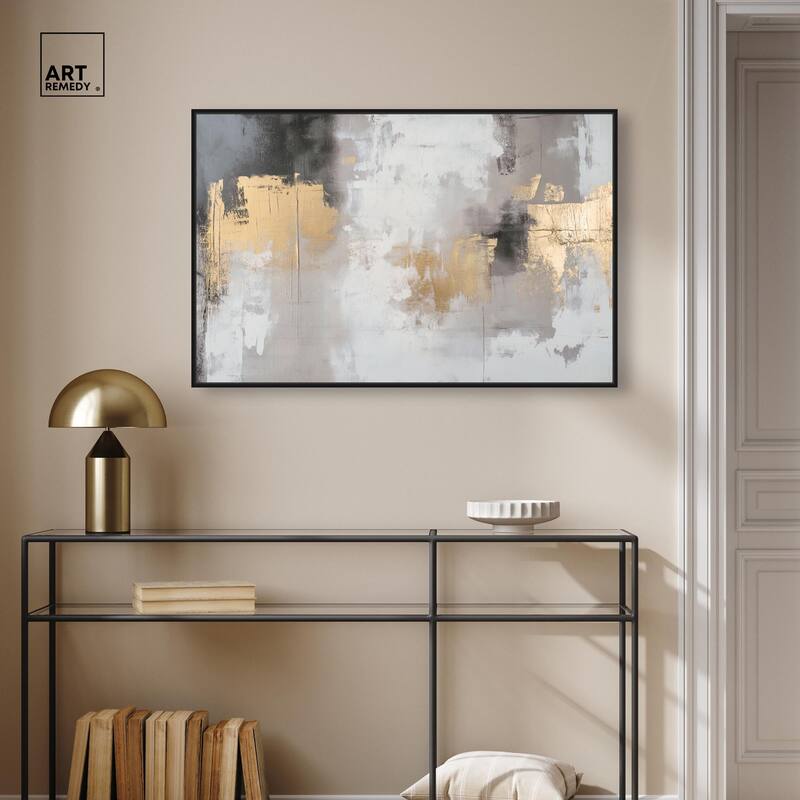 Gilded Gray I Canvas by Art Remedy