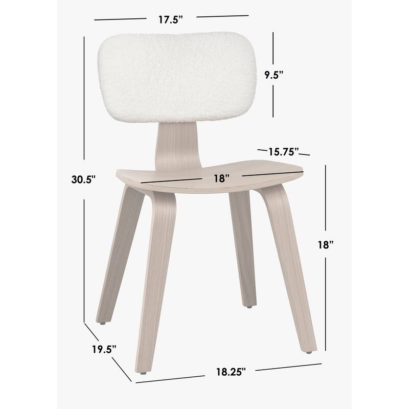 Lifestorey Sigrid 7-Piece Mid-Century Modern Dining Set