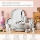 preview thumbnail 34 of 45, VEWEET Fiona Porcelain Dinnerware Set
