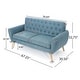 preview thumbnail 20 of 19, Bernice Mid-century Modern Petite Sofa by Christopher Knight Home