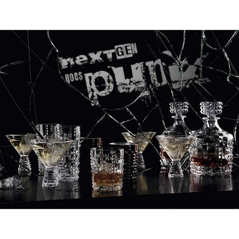 Nachtmann Set of 2 Punk Cocktail Coupe Glasses - 8.1 oz.