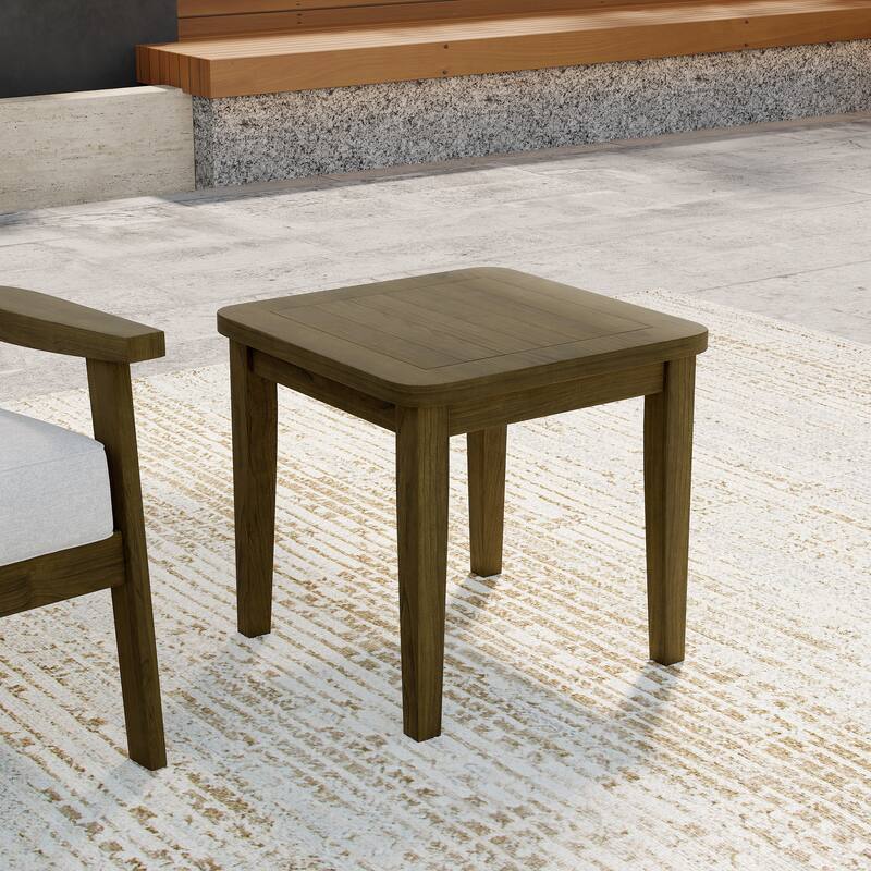 All Weather Outdoor Wood Side Table