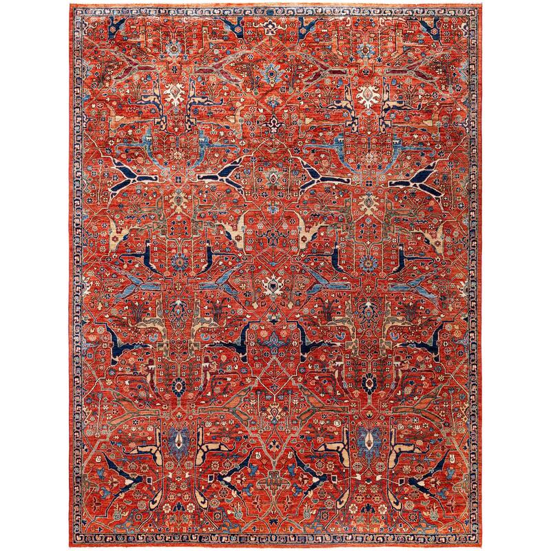 Serapi One-of-a-Kind Hand-Knotted Area Rug - Red - 8' 11" x 11' 9"