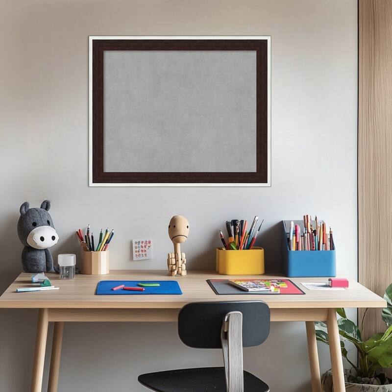 Amanti Art Maya Espresso Silver Framed