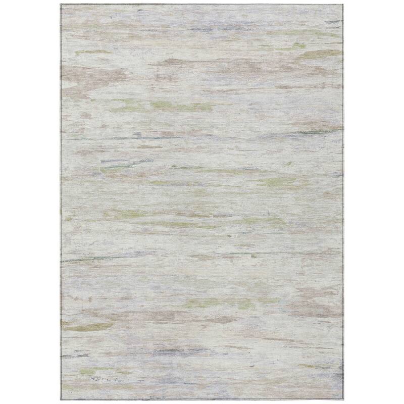 HomeRoots Abstract Transitional Rectangle Outdoor Rug