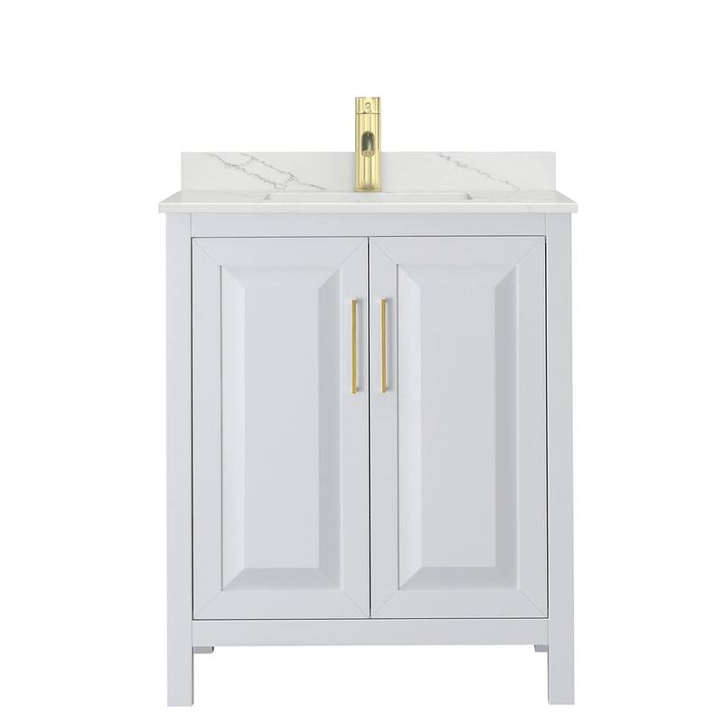 Wyndham Collection WCV252530S-QTZ-UNSMXX Daria 30" Free Standing