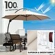 preview thumbnail 4 of 34, 10 ft.Aluminum Curvy Cantilever Offset Hanging Patio Umbrella With Sandbag Base