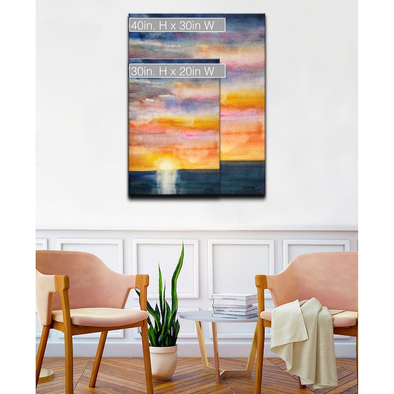 'Glorious Sunset' Wrapped Canvas Wall Art by Norman Wyatt Jr.