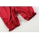preview thumbnail 4 of 2, Red Velvet Reindeer Smocked Playsuit - 3-6M