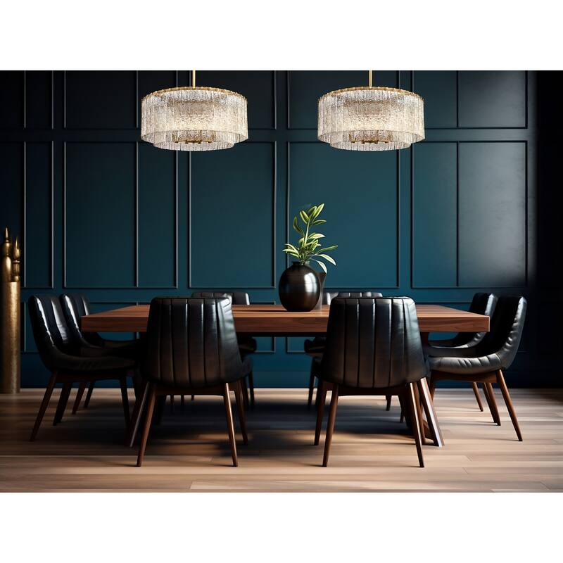 Z-Lite 1943P26-2 Glacier 10 Light 28" Wide Pendant
