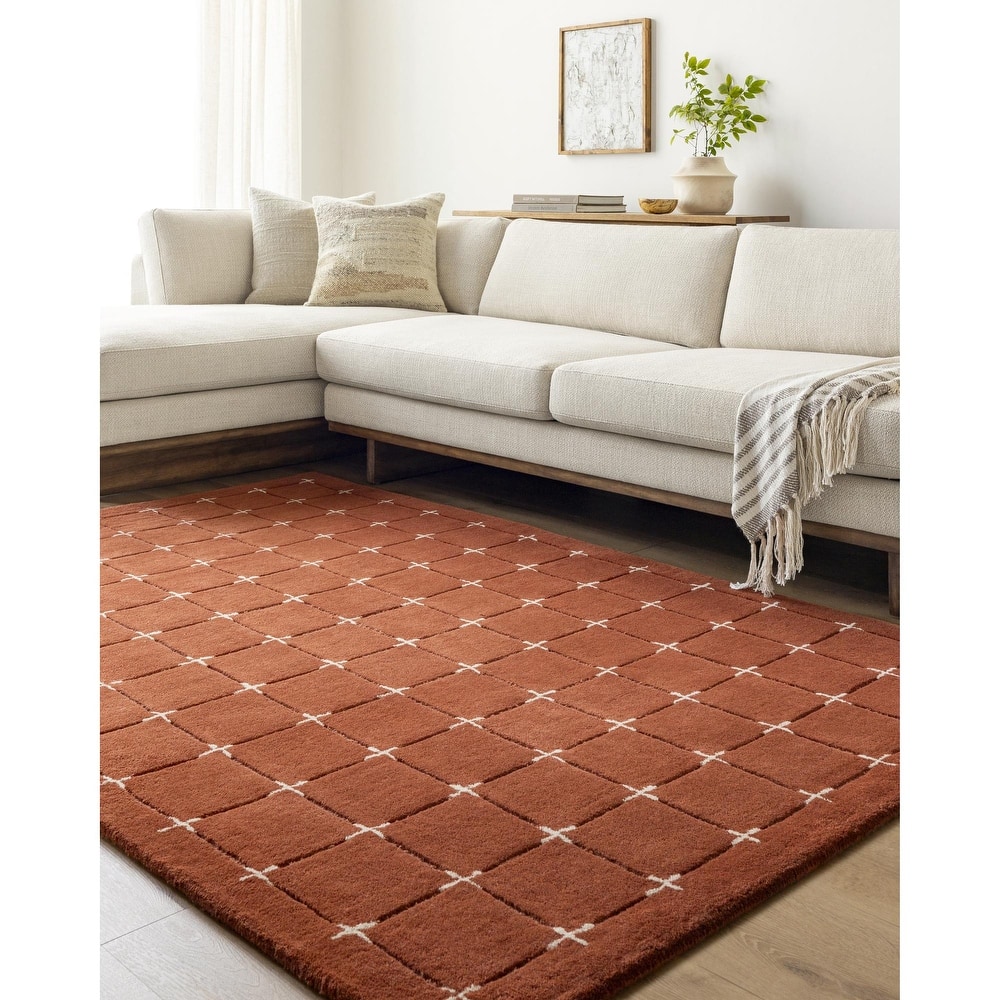 Livabliss Brook Glam Plaid Area Rug