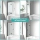preview thumbnail 2 of 8, i-Homare 35 in. W x 55 in. H Frameless Tempered Glass Tub Door