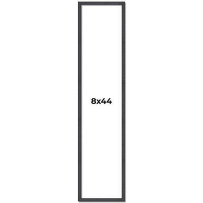 8x44 Frame Brown Picture Frame - Complete Modern Photo Frame Includes