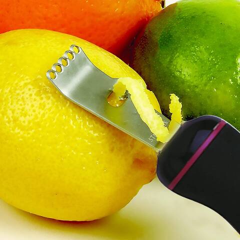 Norpro Grip-EZ Handle Stainless Steel Blade Citrus Lemon Zester / Peel Stripper