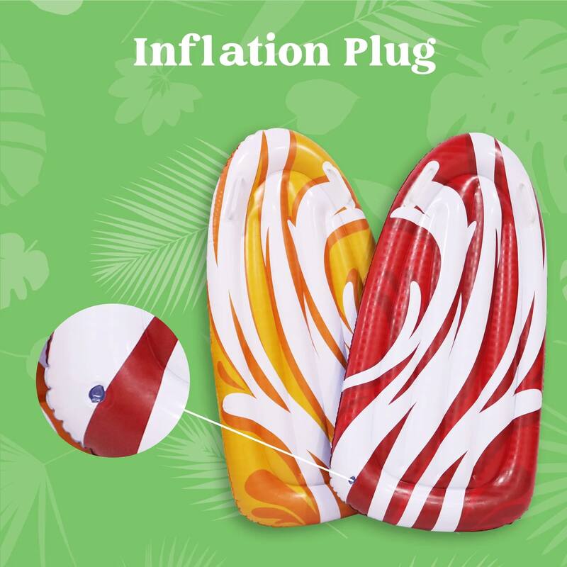 Syncfun 2 Pack Inflatable Boogie Boards with Handles for Water Slides