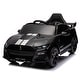 preview thumbnail 3 of 19, Black Electric Vehicle Toy Kid Car with Remote Control, 3 Speeds， LED Lights, Radio, AUX/USB MP3 Music, Safe Belt