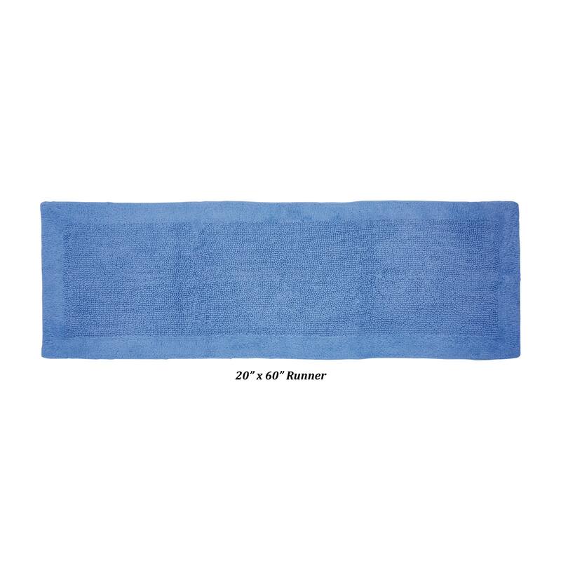 Better Trends Bath Rugs 100% Cotton Tufted Soft & Water Absorbent Bathroom Rug for Shower, Sink Bath Mats Edge Collection