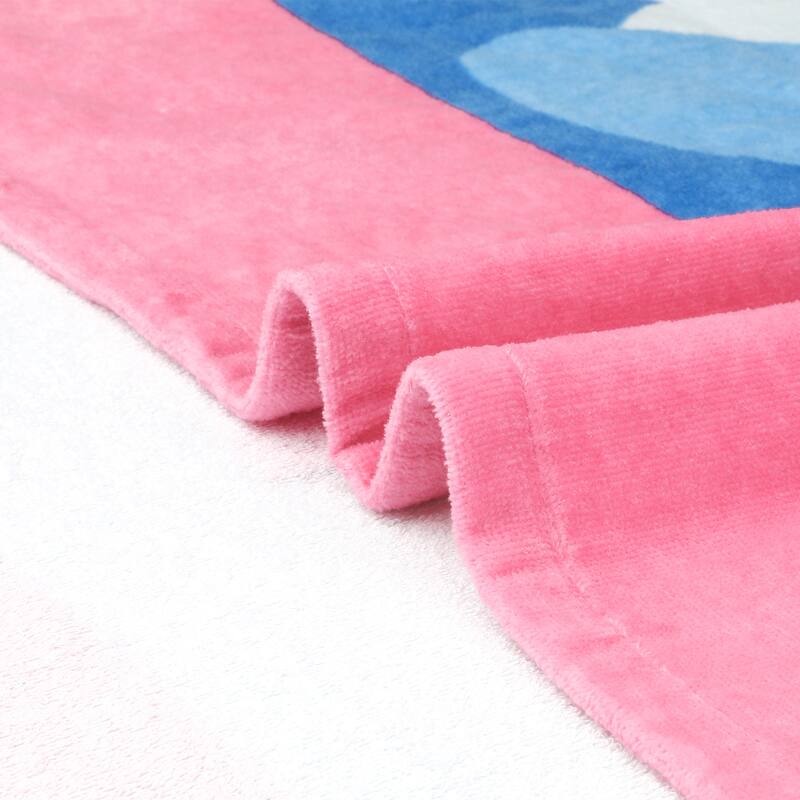 Cotton Cartoon Pattern Beach Towel, Quick Dry and Absorbent Large Lightweight Towels for Travel, Sports, 32" x 64"