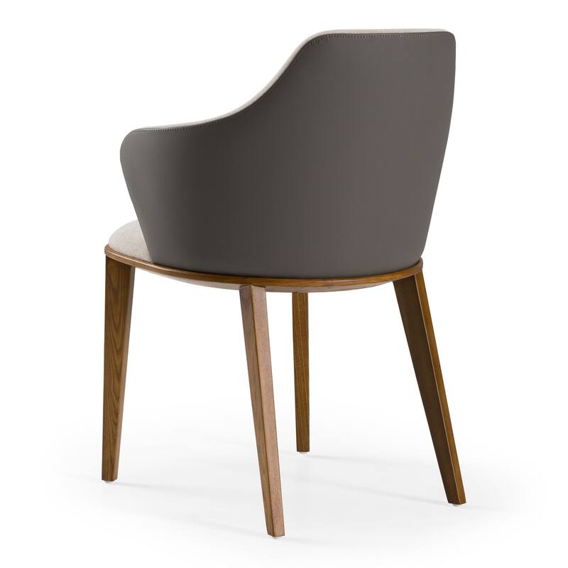 Megan Modern Beige & Grey Dining Chair