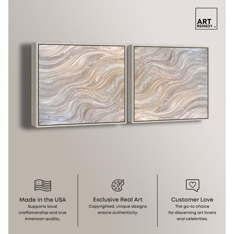 Golden Tears II Canvas by Art Remedy