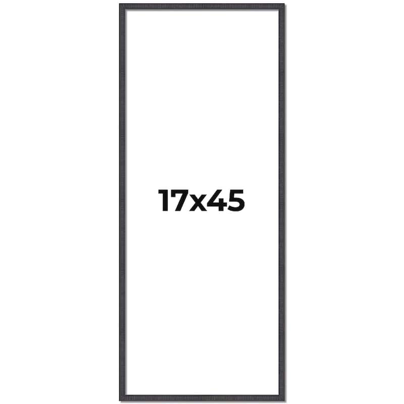 17x45 Frame Brown Solid Wood Picture Frame - Complete Modern Photo