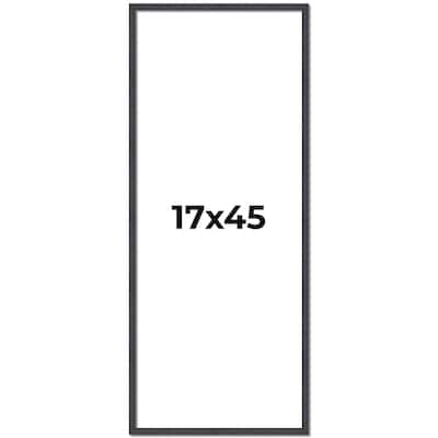 17x45 Frame Brown Solid Wood Picture Frame - Complete Modern Photo