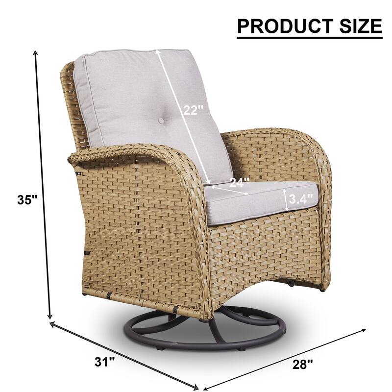 Outdoor Swivel Rocking Chairs High Back