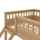 preview thumbnail 25 of 24, Twin XL Over Queen Bunk Bed with Ladder and Guardrails