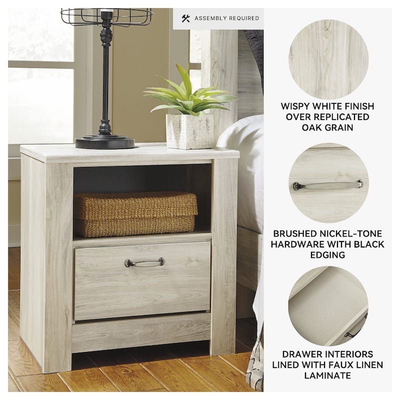 Bellaby Whitewash Nightstand