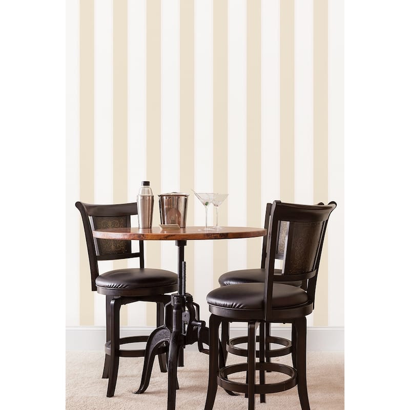 Galerie Wallcoverings Smart Stripes 2 Formal Stripe Vinyl on Non-Woven Matte Wallpaper Roll
