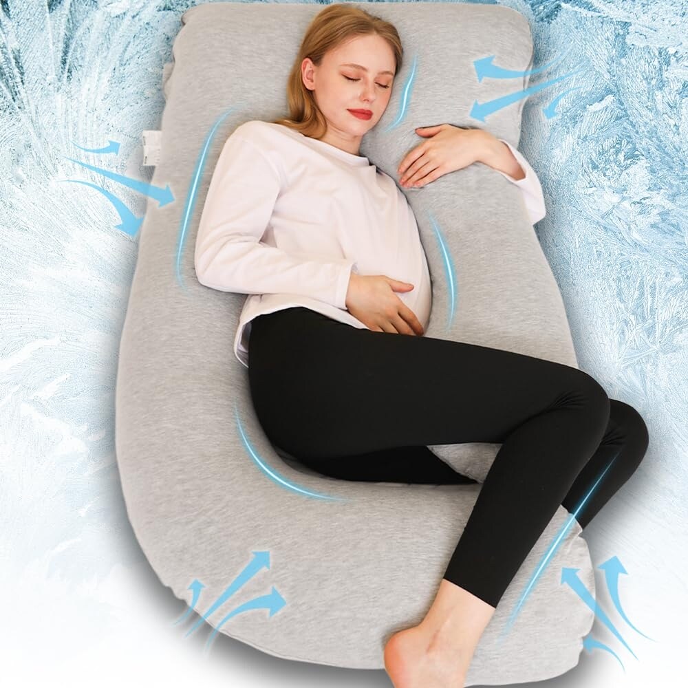 Pregnancy Pillows L Shaped Full Body Maternity Pillow with Removable Cover 57 Inch Pregnancy Pillows for Sleeping Bed Bath Beyond 40354923