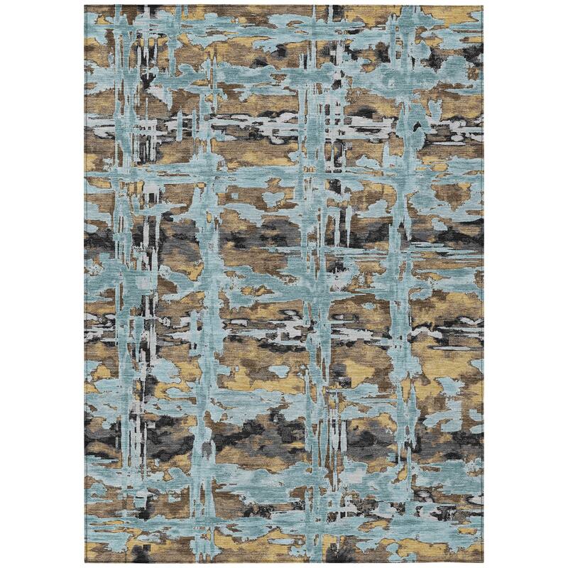 Machine Washable Indoor/ Outdoor Casual Fowler Chantille Rug