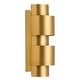 preview thumbnail 7 of 13, 2 - Light Steel Flush Mounted Ring Wall Sconce
