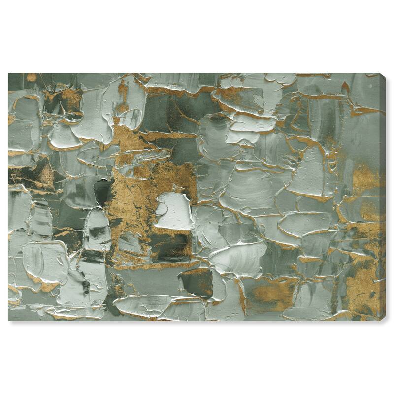 Wynwood Studio Canvas Abstract Sage Morning Green and Emerald Modern & Contemporary Wall Art Canvas Print