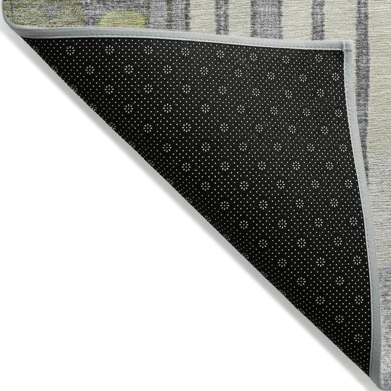 Machine Washable Indoor/Outdoor Casual Contemporary Chantille Rug