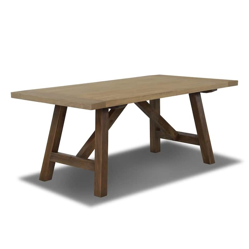 Cascais 72" Rectangular Table with Farmhouse Base
