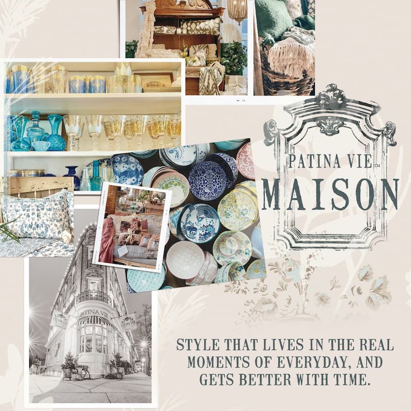 Patina Vie Maison Vintage Floral Printed Quilt Set with Shams