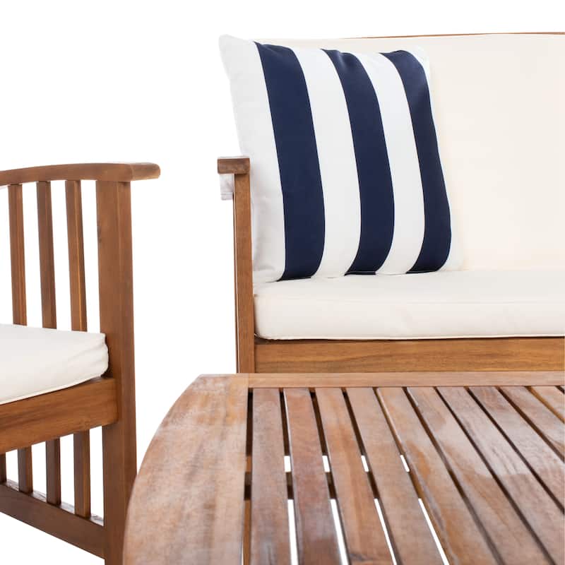SAFAVIEH Outdoor Rocklin 4-piece Conversation Patio Set