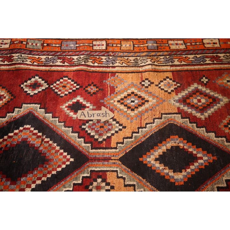 Hand Knotted Oriental 100% Wool Carpet Traditional Tribal Red Lori Area Rug - 8' 11'' X 5' 3''