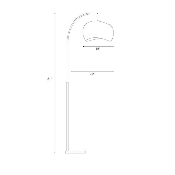 Brightech Wave Pendant LED Floor Lamp - Brass