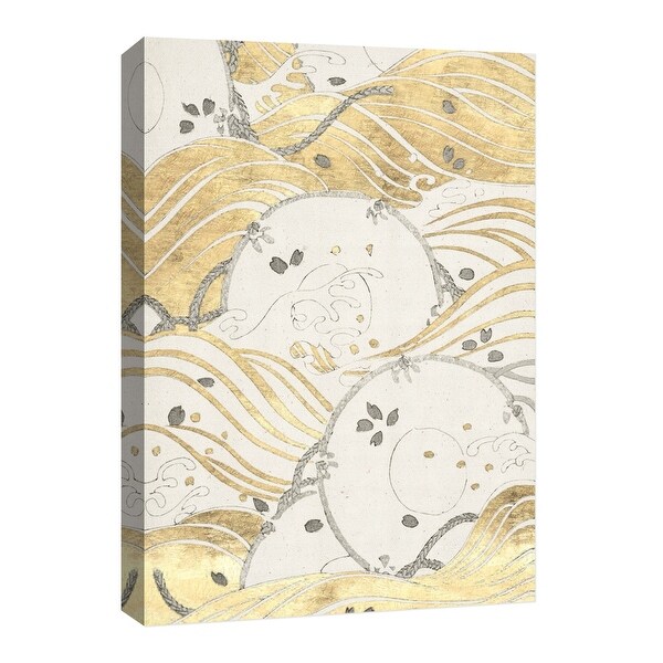 PTM Images 9-126689 PTM Canvas Collection 8" x 10" - "Sea of Gold III" Giclee Waves Art Print on Canvas
