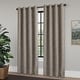 preview thumbnail 13 of 90, Linen Texture 100% Blackout Grommet Curtain Pair(2 panels)