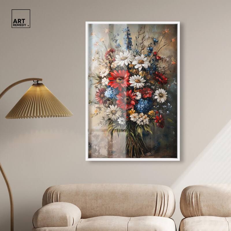 Symphony of Flowers II Shadowbox by Art Remedy