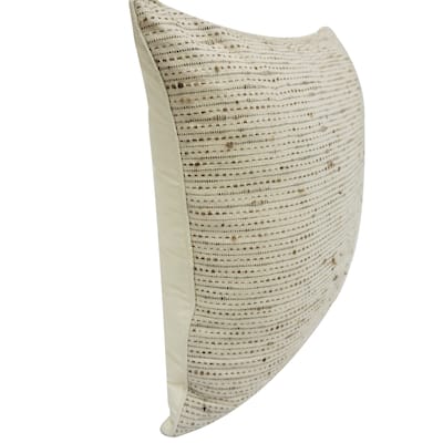 Home&Manor Ilam Vintage Raw Silk Pillow 18"